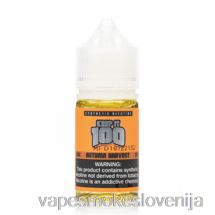 Vape Slovenija Jesenska Trgatev Soli - Keep It 100 E-tekočina - 30ml 30mg